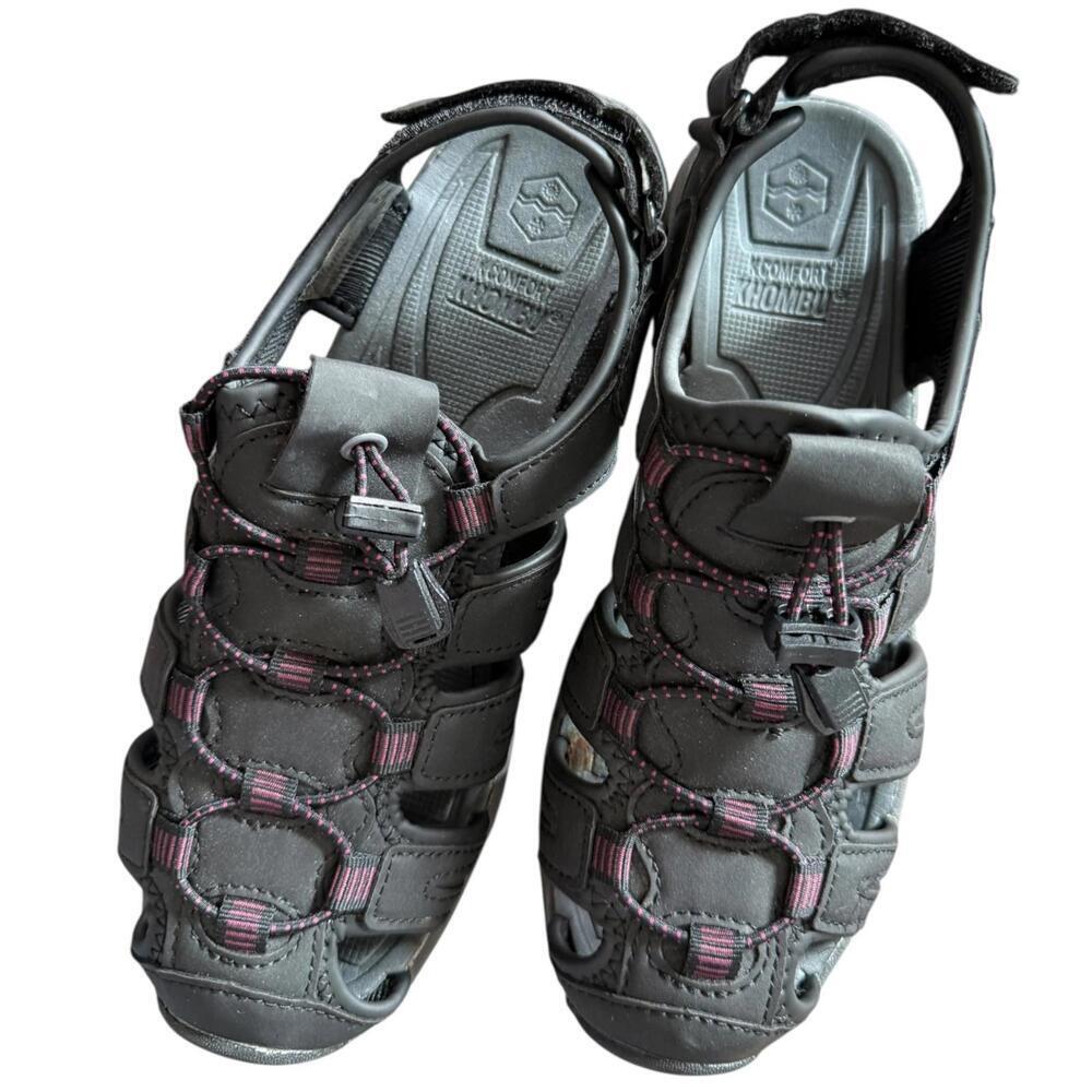 Khombu Ashley Sport Sandals Gray & Pink Size 7M